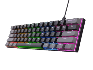 Tastatura TRUST GXT867 ACIRA 60% MINI/Gaming/ US/crna