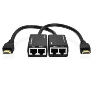 Xwave Konverter HDMI extender na RJ45 CAT5E-6 0.3m,2 kom