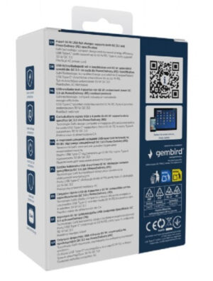 GEMBIRD TA-UC-2A2C-PD65-01-BK
