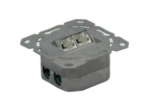 Secomp Value Cat6A/Cl.EA Flush WallMount Jack STP horizontalni beli