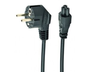 E-GREEN Kabl naponski za laptop - Detelina, premijum 3x1.5mm, 1.8m crni