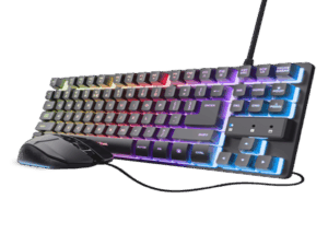 Tastatura+miš TRUST GXT 798 2-in-1 Gaming set/TKL/US/crna