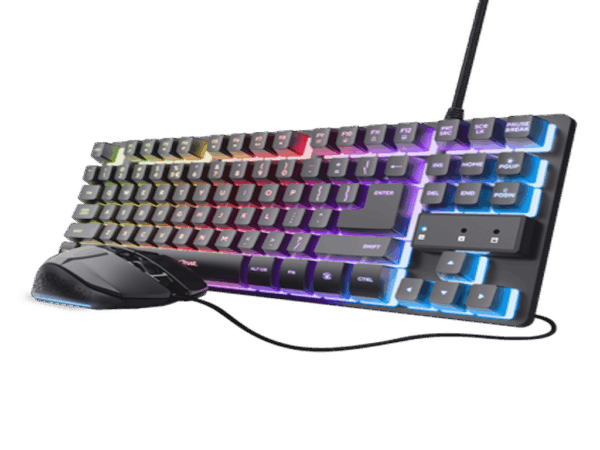Tastatura+miš TRUST GXT 798 2-in-1 Gaming set/TKL/US/crna