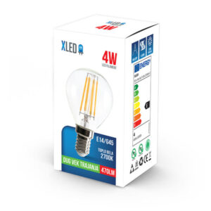 Xled  E14 4W SL-F-G4-2700K-C Filament Sijalica 2700K,G45,470Lm,Toplo Bela