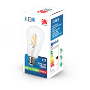 Xled  E27 6W SL-F-S6-A Filament Sijalica 2700K/ST64,220V,600Lm,Toplo bela