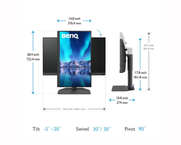 BENQ 27 inča SW272U 4K IPS LED monitor - Image 8