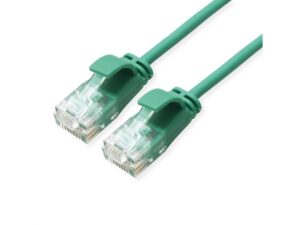 Secomp Roline UTP Data Center PatchCord Cat6A, Slim, LSOH, zelena 1.0m