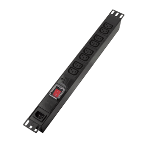 Logilink PDU 8 x C13, prekidač i prenaponska zaštita, bez napojnog kabla