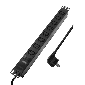 Logilink PDU 8 x C13, konektor šuko, prenaponska zaštita