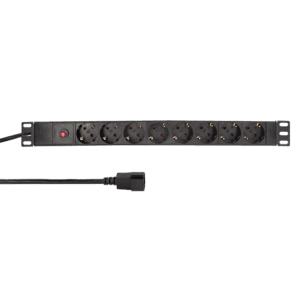 Logilink PDU 8 x šuko CEE 7/3 , konektor C14, prenaponska zaštita