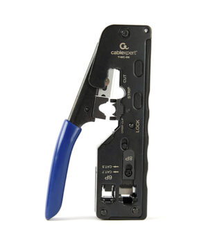 T-WC-06 Gembird Klesta za krimpovanje CAT.7 LAN pass-through plug, 8P8C, 6P6C, blue